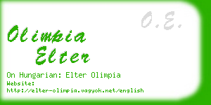 olimpia elter business card